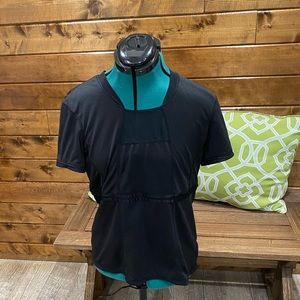 Lululemon Black Mesh Short Sleeve Shirt